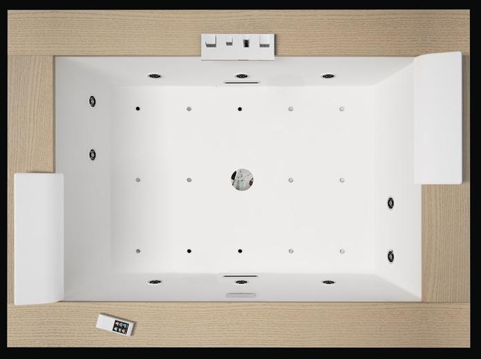 NOVELLINI 2-х местная прямоугольная ванна Sense sun-id-1449633 - Вид №4