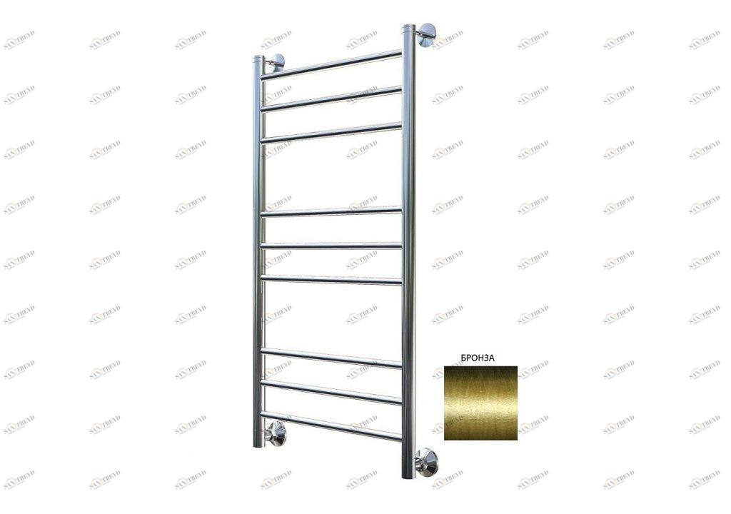 Полотенцесушитель водяной Aquanet Mauro(г2) 1000x500 бронза 00234694