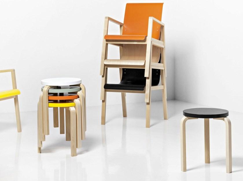 Artek Штабелируемый деревянный табурет L-leg sun-id-1472151 - Вид №11