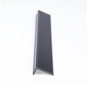 Уголок для террасной доски Groentec 70x35x3000 мм ДПК цвет антрацит 89416713 STLM-2136260