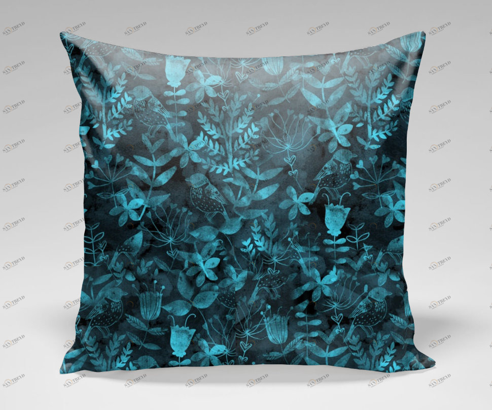 Подушка X-Ray by Amir Faysal ICON DESIGNE РАСТЕНИЯ 119870 Синий 