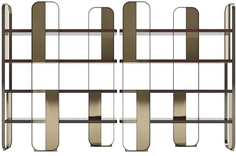 Capital Collection Самонесущий книжный шкаф из стали и дерева Giselle sun-id-1505688 - Вид №5