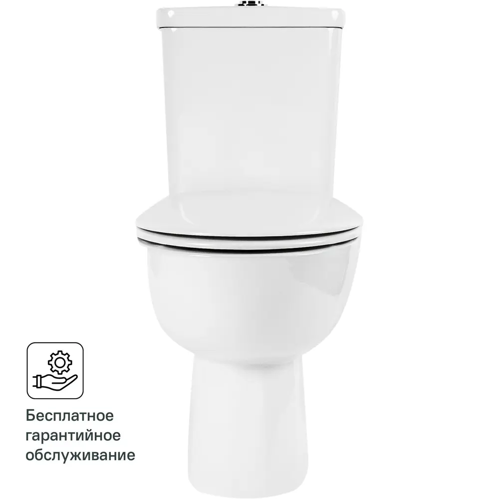 Унитаз-компакт Grohe Bau Ceramic 39604000 горизонтальный выпуск двойной слив 82109184 STLM-2034342 - Вид №1
