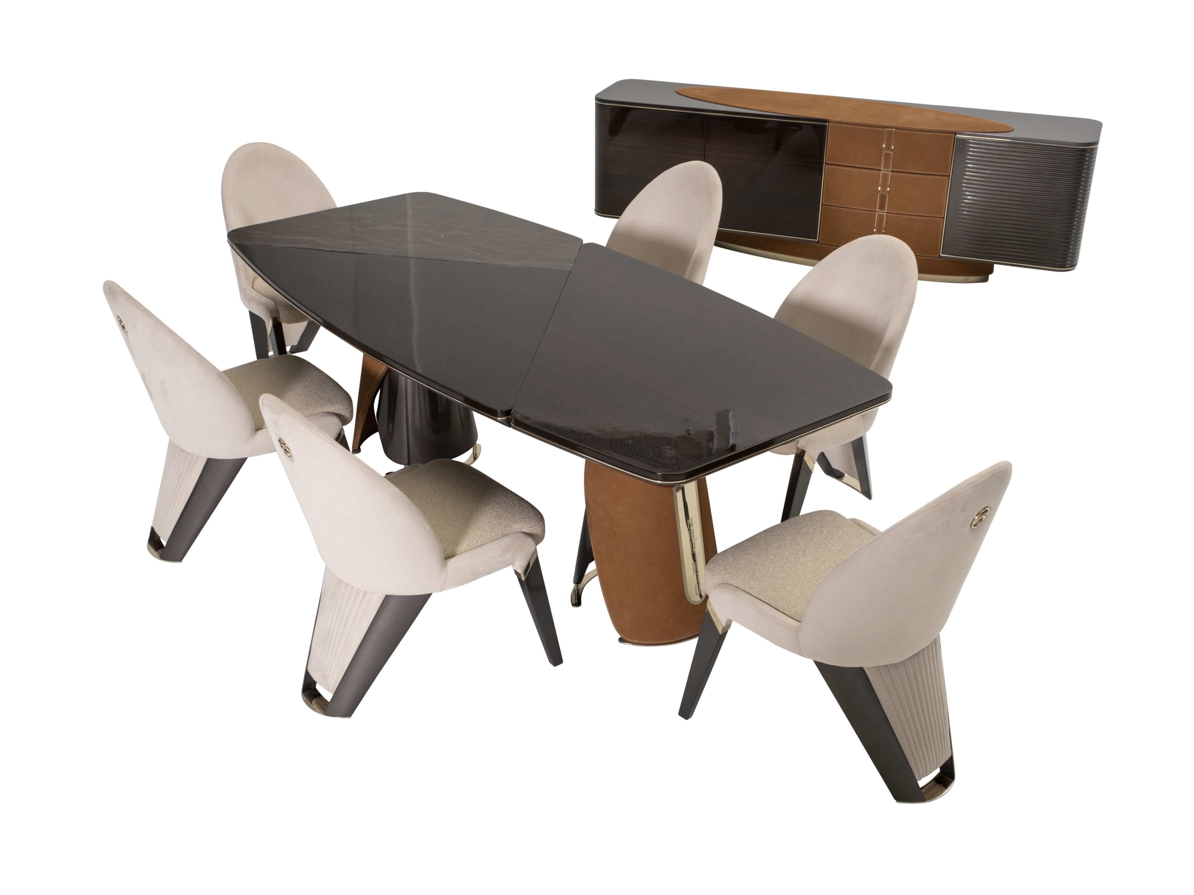 Прямоугольный обеденный стол Zebrano Niks ARCH-00103826 - Вид №4