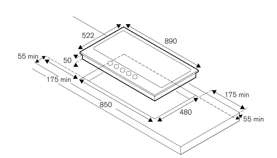 Встраиваемая газовая плита из нержавеющей стали Bertazzoni ARCH-00089747 - Вид №2