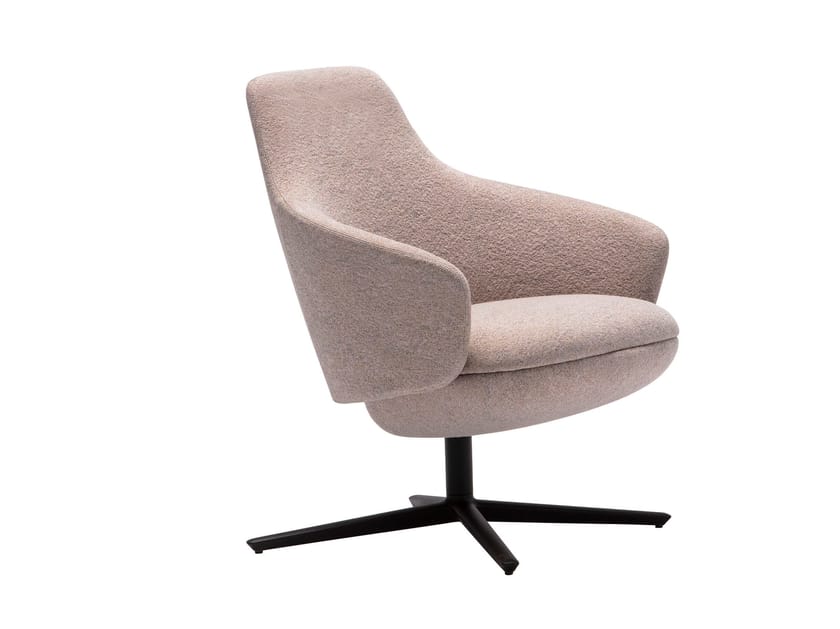 Тканевое кресло с вращающимся креслом Andreu World Calma Lounge ARCH-00097199