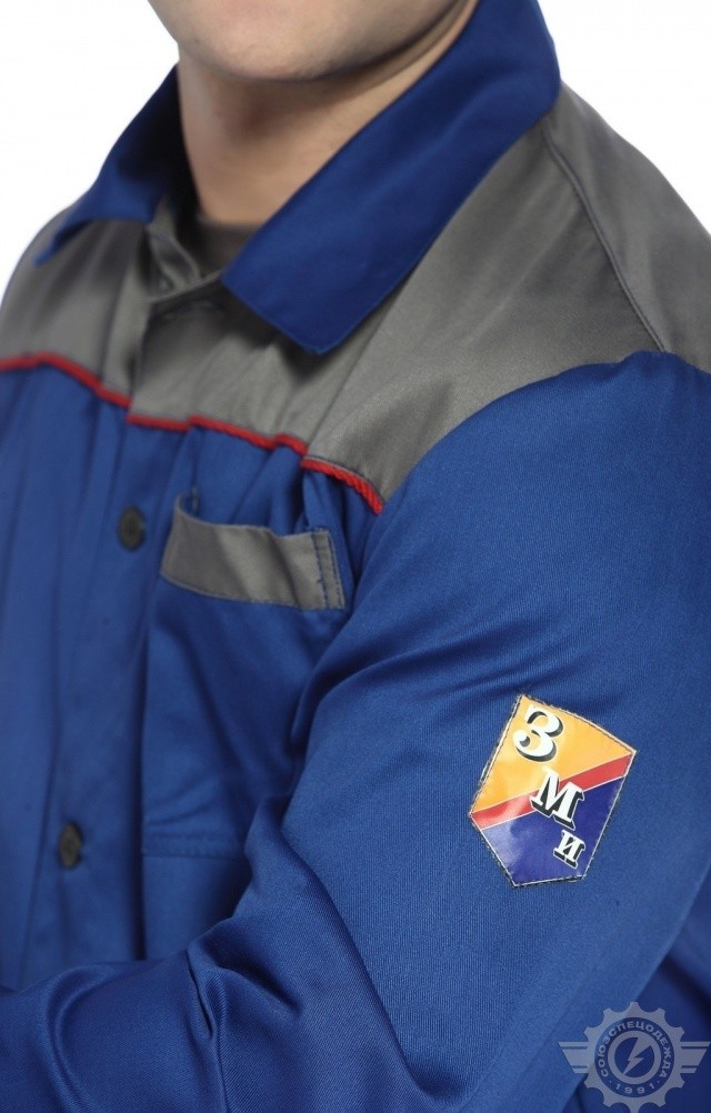65397 Костюм "Труд" василек-серый  Летняя спецодежда  размер 52-54/182-188  - Вид №13