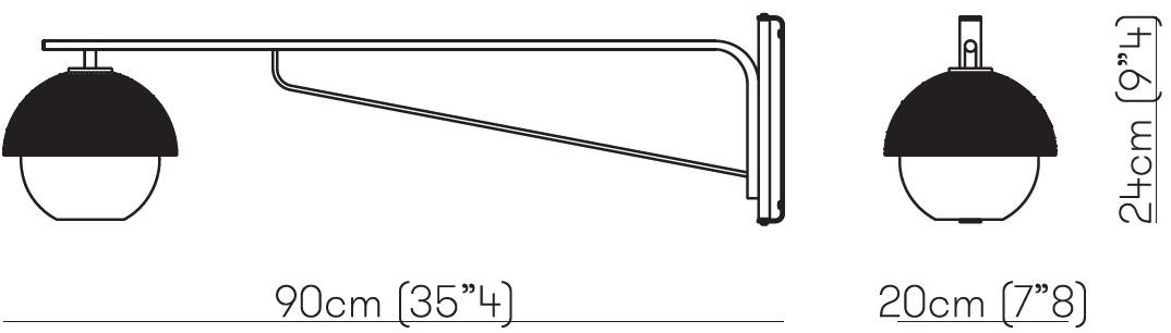 VeniceM Регулируемый настенный светильник из латуни с фиксированным кронштейном Urban sun-id-1401483 - Вид №3