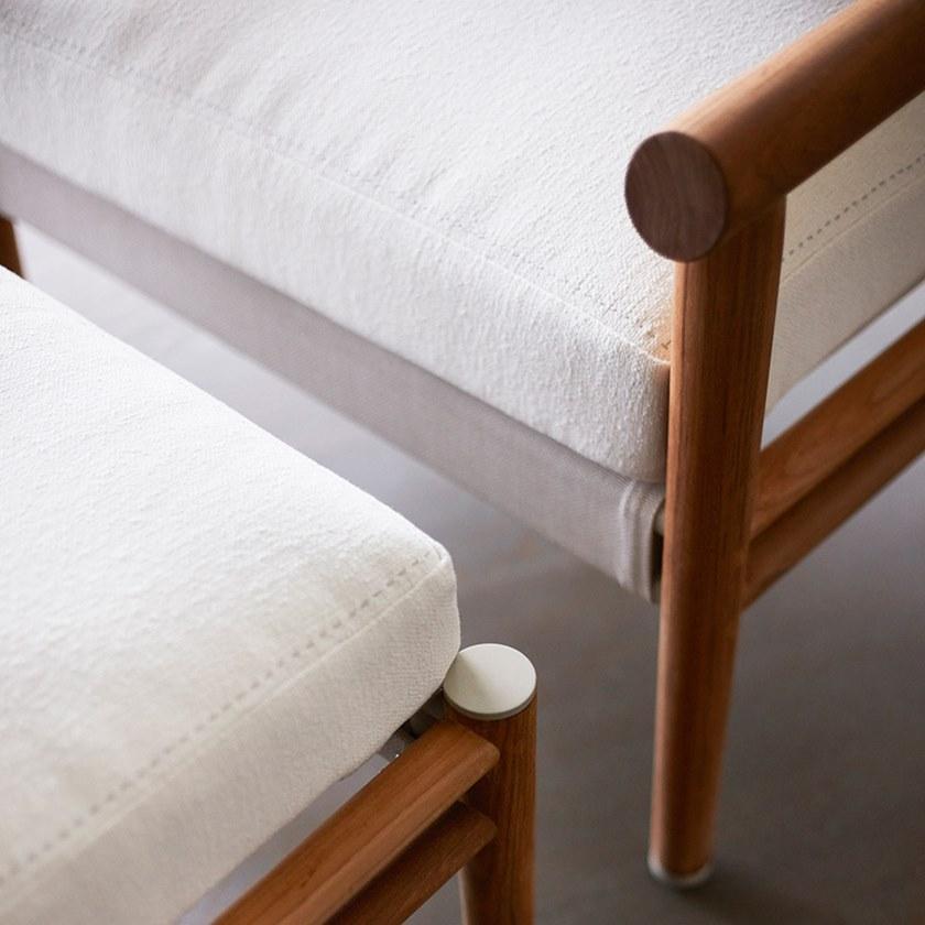 JANUS et Cie Прямоугольная подставка для ног из тика Konos sun-id-1426458 - Вид №6