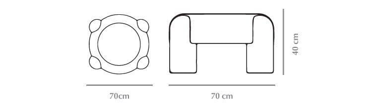 Бархатный пуф DOOQ Marlon ARCH-00082372 - Вид №9