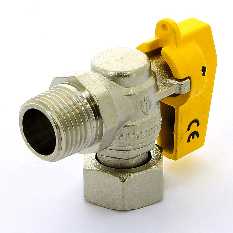 Кран шаровой для газа угловой флажок F.I.V. НН 1/2" FIV 8119R076 - Вид №1