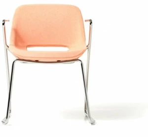 Diemme Тканевый стул на санках с подлокотниками Clea