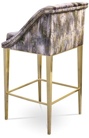 KOKET Табурет из мягкой ткани с подставкой для ног Geisha sun-id-1499598 - Вид №3