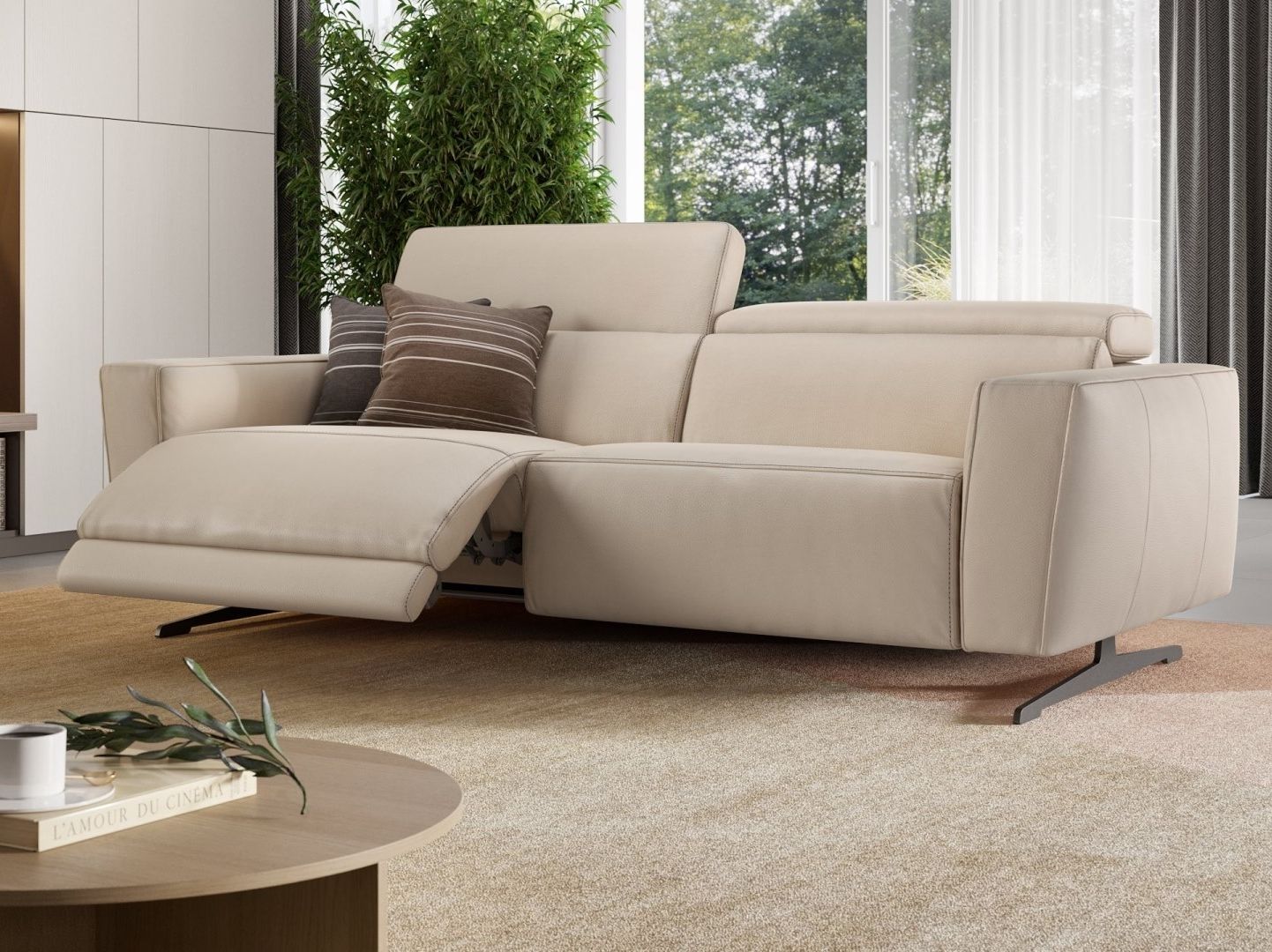 3-местный кожаный диван Sofanella Alesso ARCH-00148406 - Вид №4