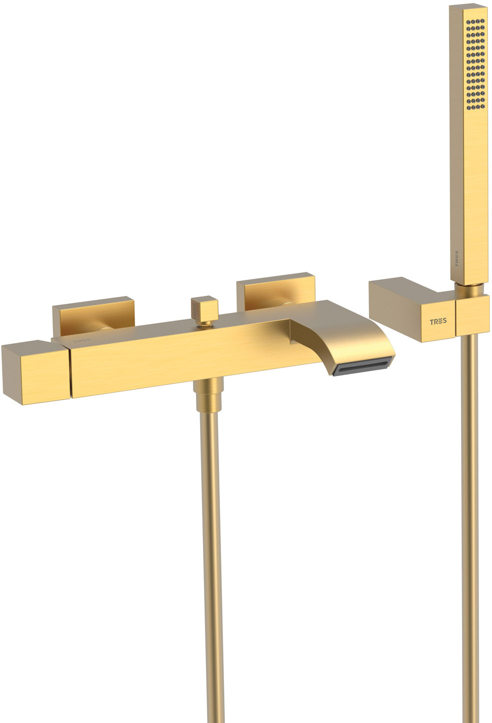 Настенный смеситель CUADRO с одной ручкой для ванны и душа-0071700203OM TRES