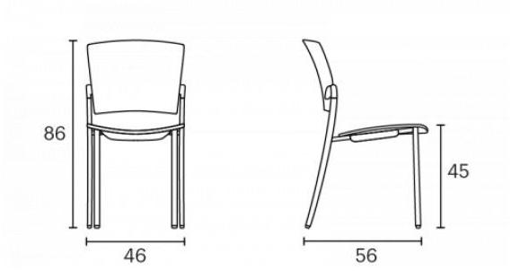 ENEA Стул для конференций из полипропилена Eina sun-id-1435895 - Вид №6