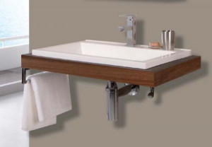 Variado-70(757/127) Подвесная раковина настенная прямоугольная Puris  белая