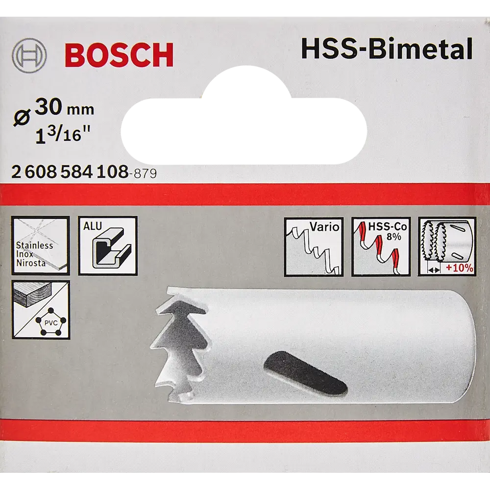 Коронка по метллу биметаллическая Bosch 2608584108 30 мм BOSCH PROFESSIONAL STLM-2162856 - Вид №2