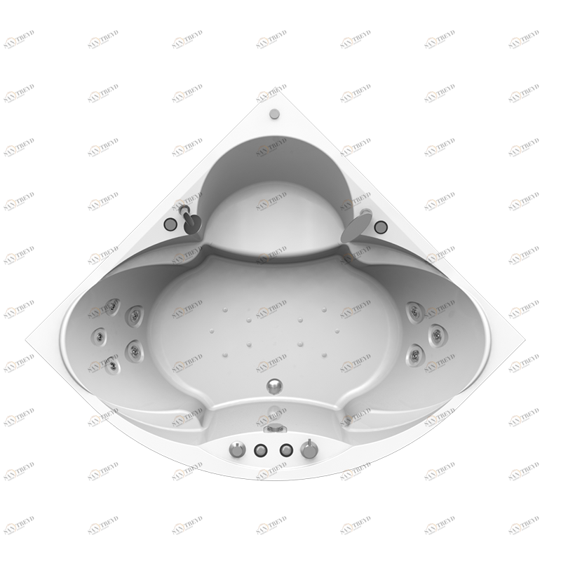 Гидромассаж "Релакс Chrome" на ванну Филадельфия (двигатель 750 Вт, джет Глори - 3 шт., джет Джереми - 5 шт.) Radomir 1-65-2-0-1-042