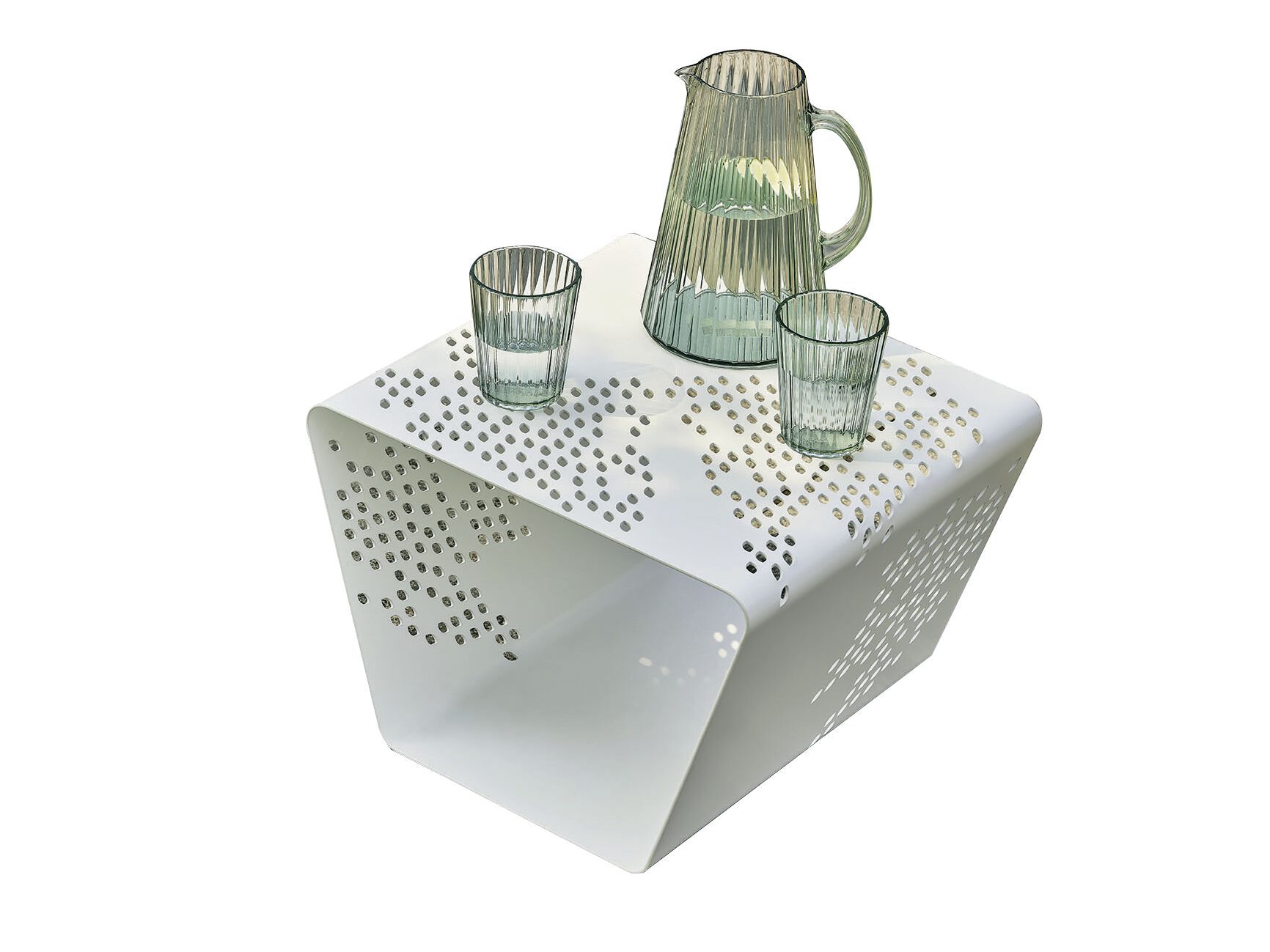 Стальной низкий садовый стол Bontempi Casa PATTERN ARCH-00117566