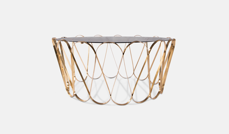 0-072 Золотой центральный стол Водолей Boca Do Lobo  - Вид №15