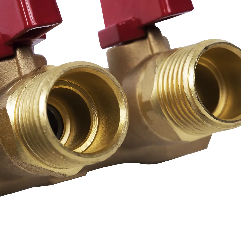 Коллектор с кранами 3 выхода 1x1/2" НР латунь 83980401 STLM-2166207 Santreyd  - Вид №3