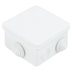 Распределительная коробка открытая TDM 80x80x50 мм 8 вводов IP54 цвет серый