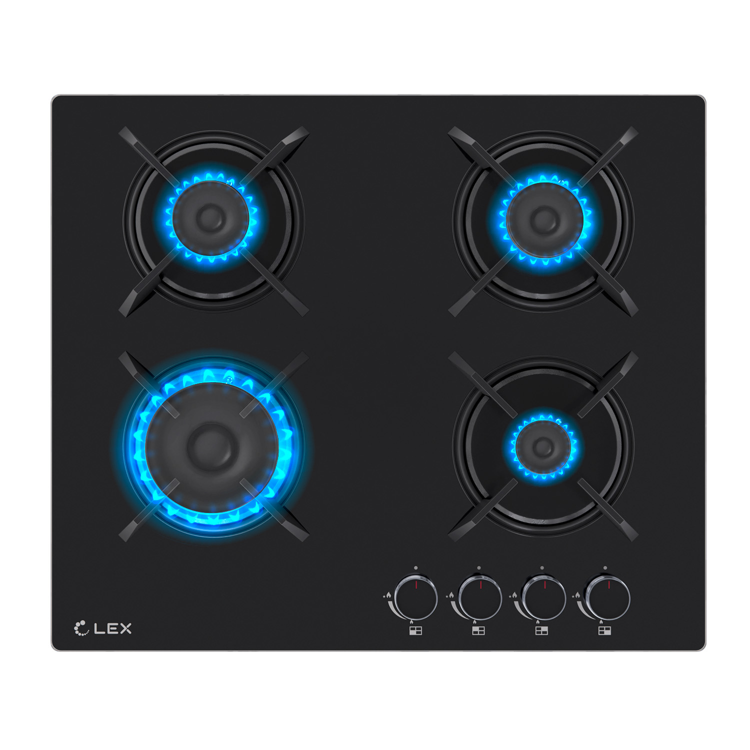 9246382 Газовая варочная поверхность LEX GVG 643 BBL STDN-0103995 - Вид №1