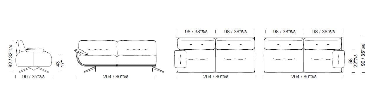 Бархатный угловой диван Borzalino Ayton ARCH-00144520 - Вид №15