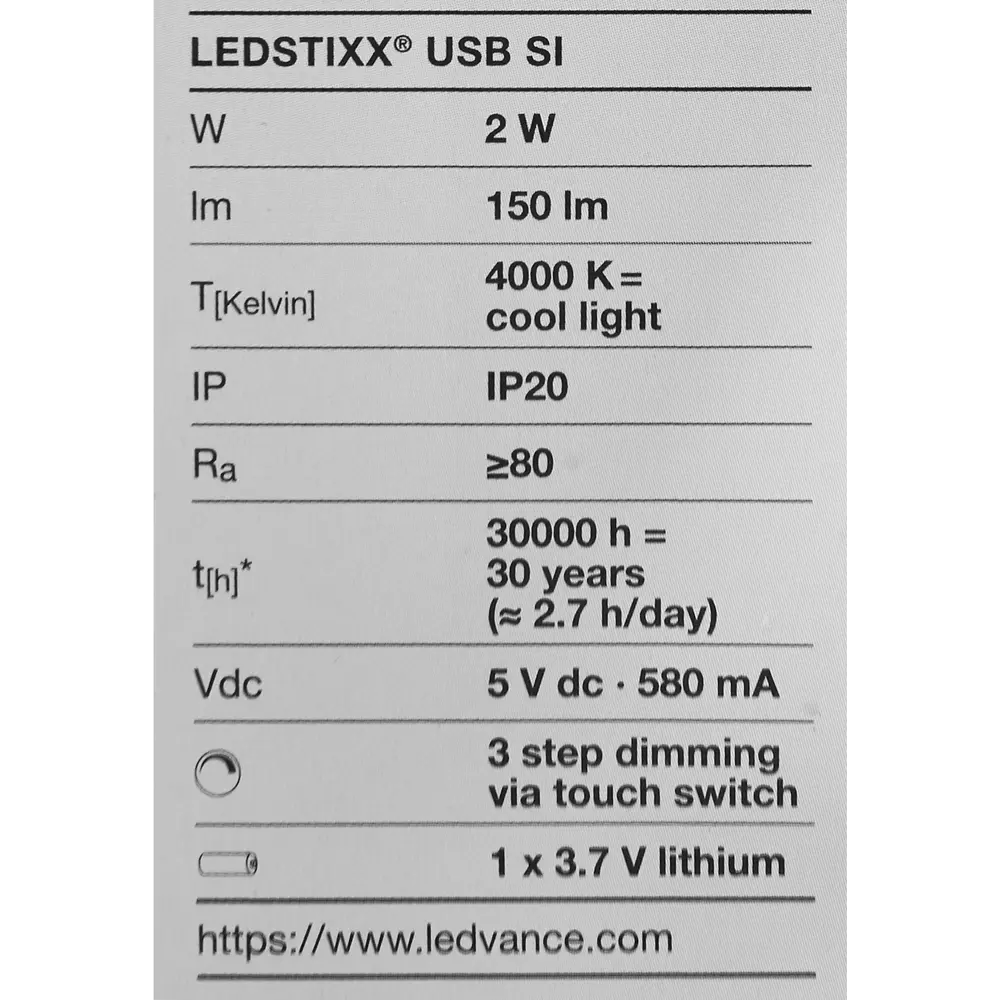 Светильник светодиодный Ledvance Ledstixx на батарейках крепление на клей, цвет серый 82409742 STLM-2019774  - Вид №8