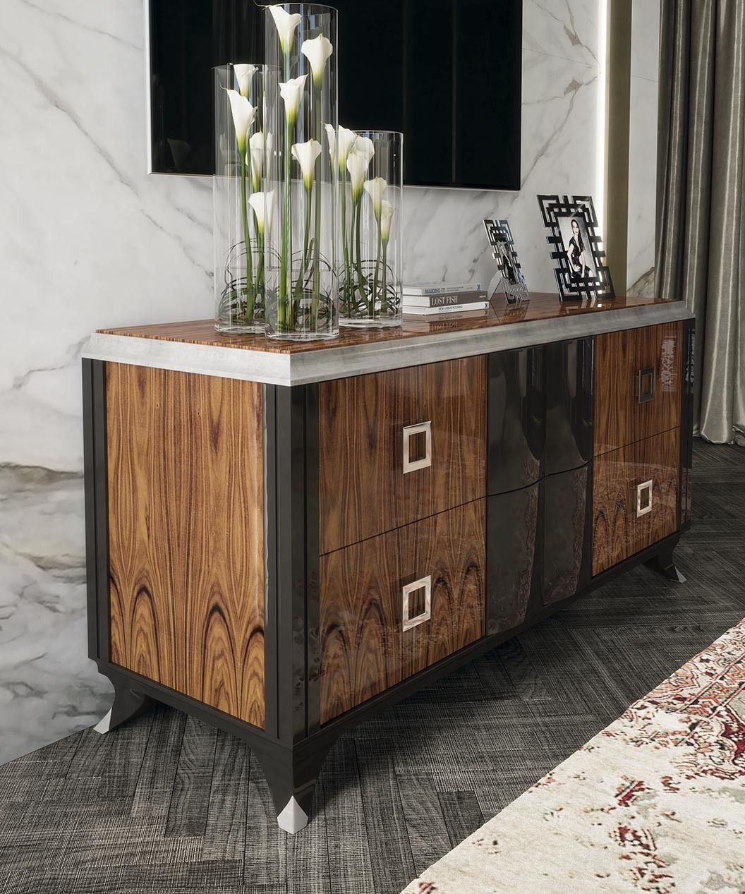 Шкаф из шпона с ящиками GUERRA VANNI Оскар ARCH-00035053 - Вид №3