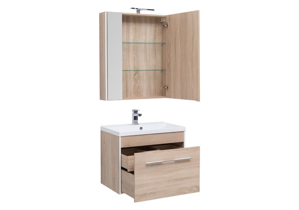 Мебель для ванной Aquanet Августа 75 дуб сонома 00225247 - Вид №1