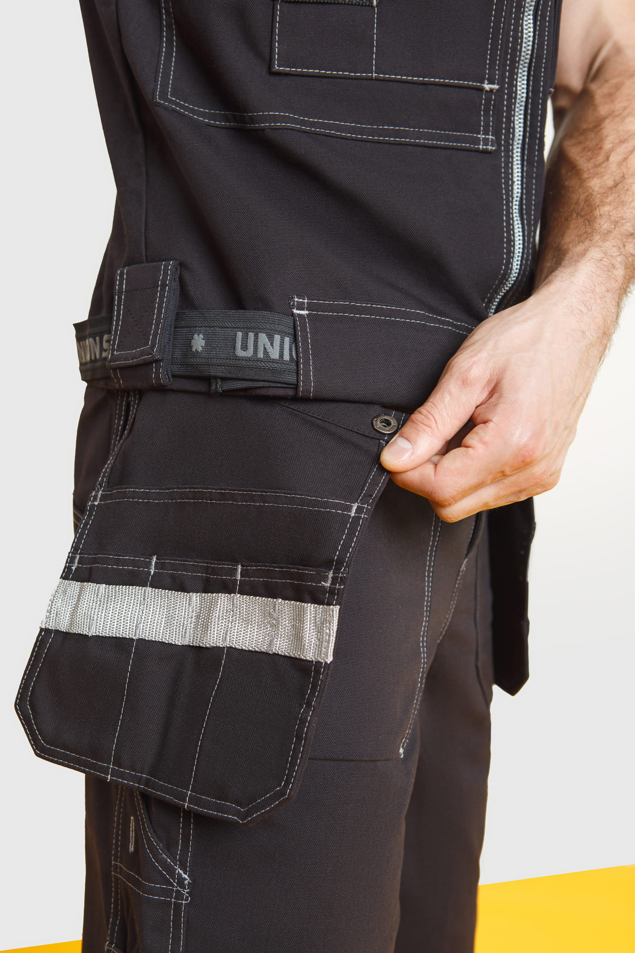 62600 Жилет  черный Union Space  Летняя спецодежда  размер 56-58  - Вид №7