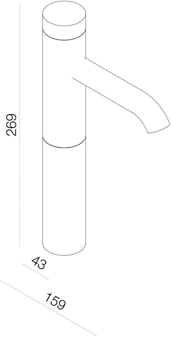 rvb Смеситель для раковины на столешницу, одно отверстие Tune 4595.--.12 - Вид №1