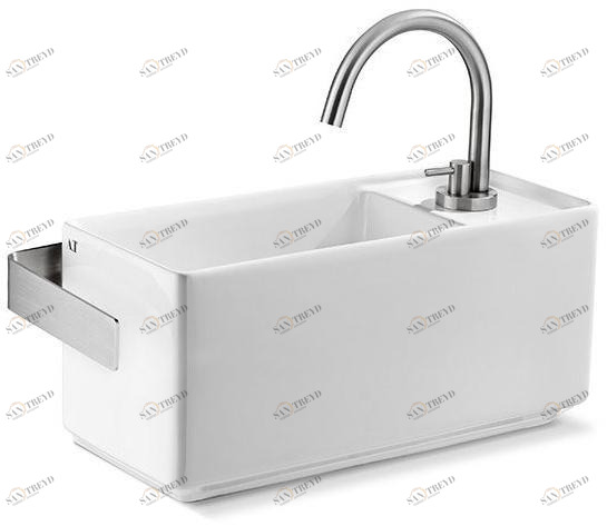 L632T0R1V1.100 Подвесная раковина прямоугольная A. e T. Italia Fly mini Белый глянцевый AeT ITALIA