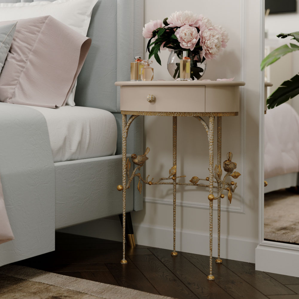 15012 Туалетный столик Терра Айвори Мраморное золото BOGACHO 4627196590496 - Вид №1