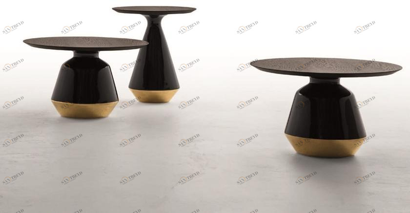 Tonin Casa Круглый журнальный столик из мдф  T6273/4 