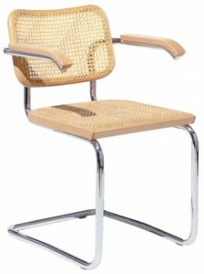 KNOLL Консольный стул из венской соломы с подлокотниками Cesca™