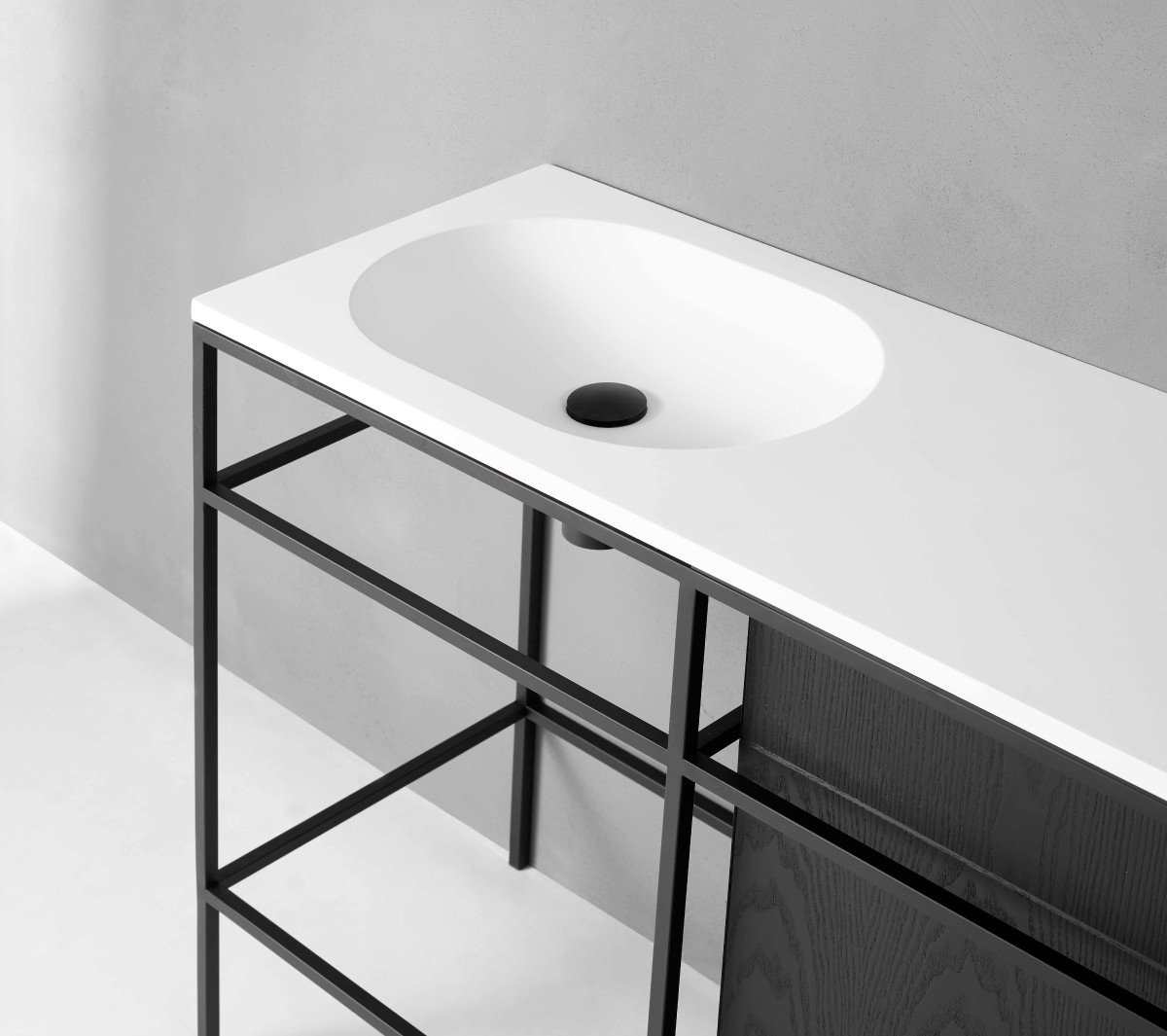 Ex.T Frame Умывальник с решеткой и тумбой comp-comp-gl2d - Вид №8