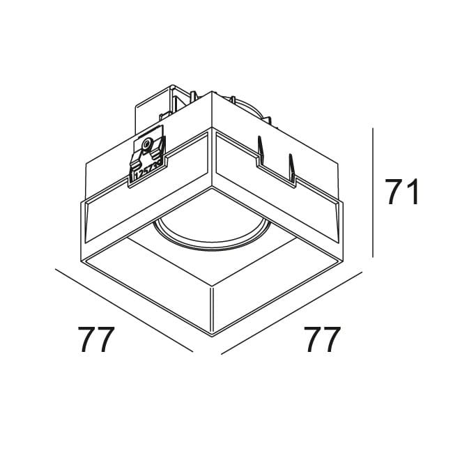 Квадратный светодиодный светильник Deltalight Carree ARCH-00120625 - Вид №2