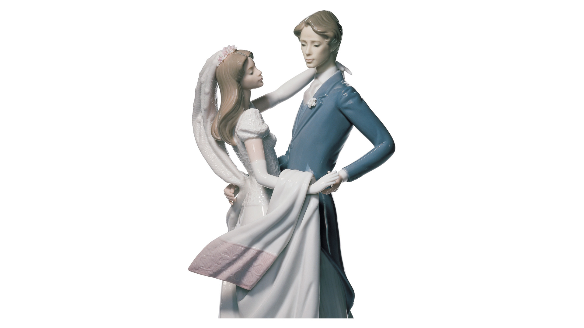 10668957 LLADRO Фигурка Lladro "Люблю - танец новобрачных" 16x37см Фарфор Lladró  - Вид №2