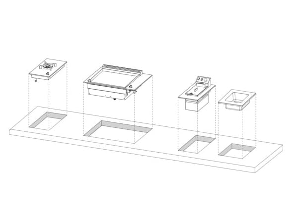 Встраиваемый газовый барбекю PLA.NET Outdoor Cooking OASI BUILT-IN ARCH-00152338 - Вид №22