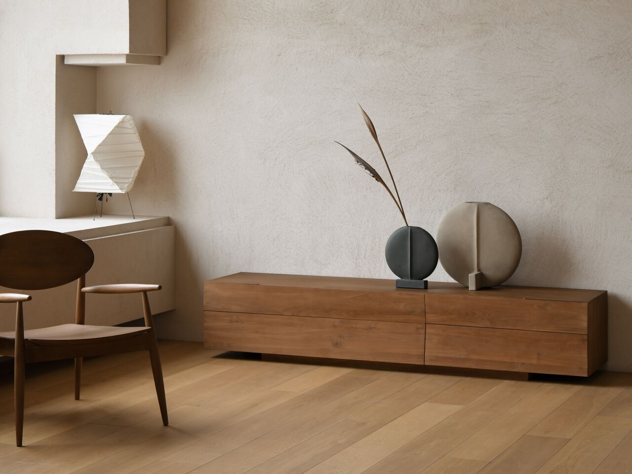 Шкаф для телевизора из массива дерева с ящиками Air Division ARCH-00087684 - Вид №8