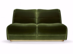2-местный бархатный диван