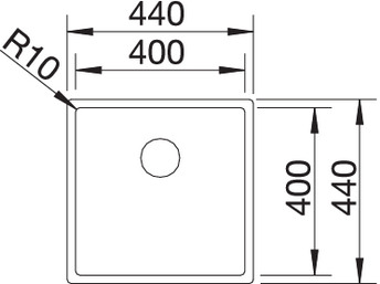 523389 Кухонная мойка Blanco Claron 400-IF Durinox  Blanco Claron - Вид №3