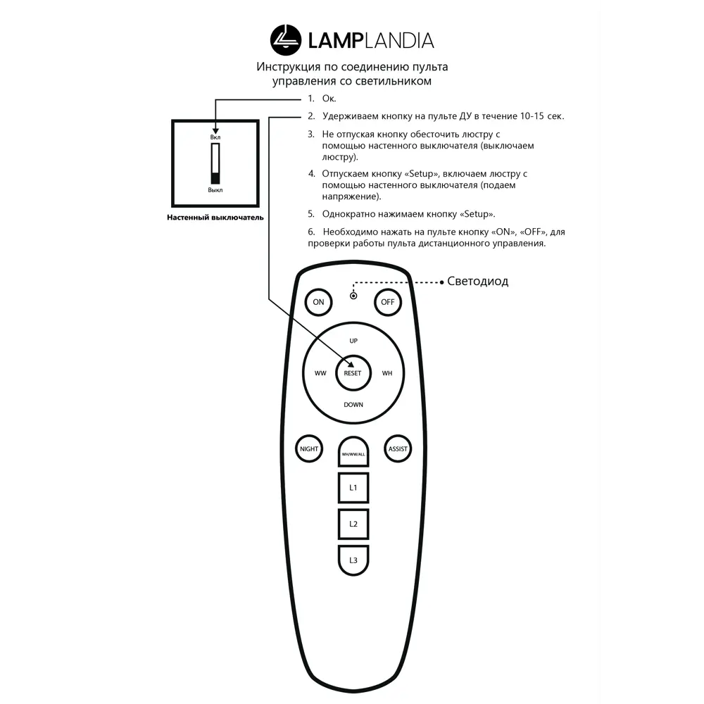 Люстра потолочная светодиодная Lamplandia Bergen Black L1479 с пультом управления, 15 м²,регулируемый белый свет, цвет черный 89728003 STLM-2112559  - Вид №12
