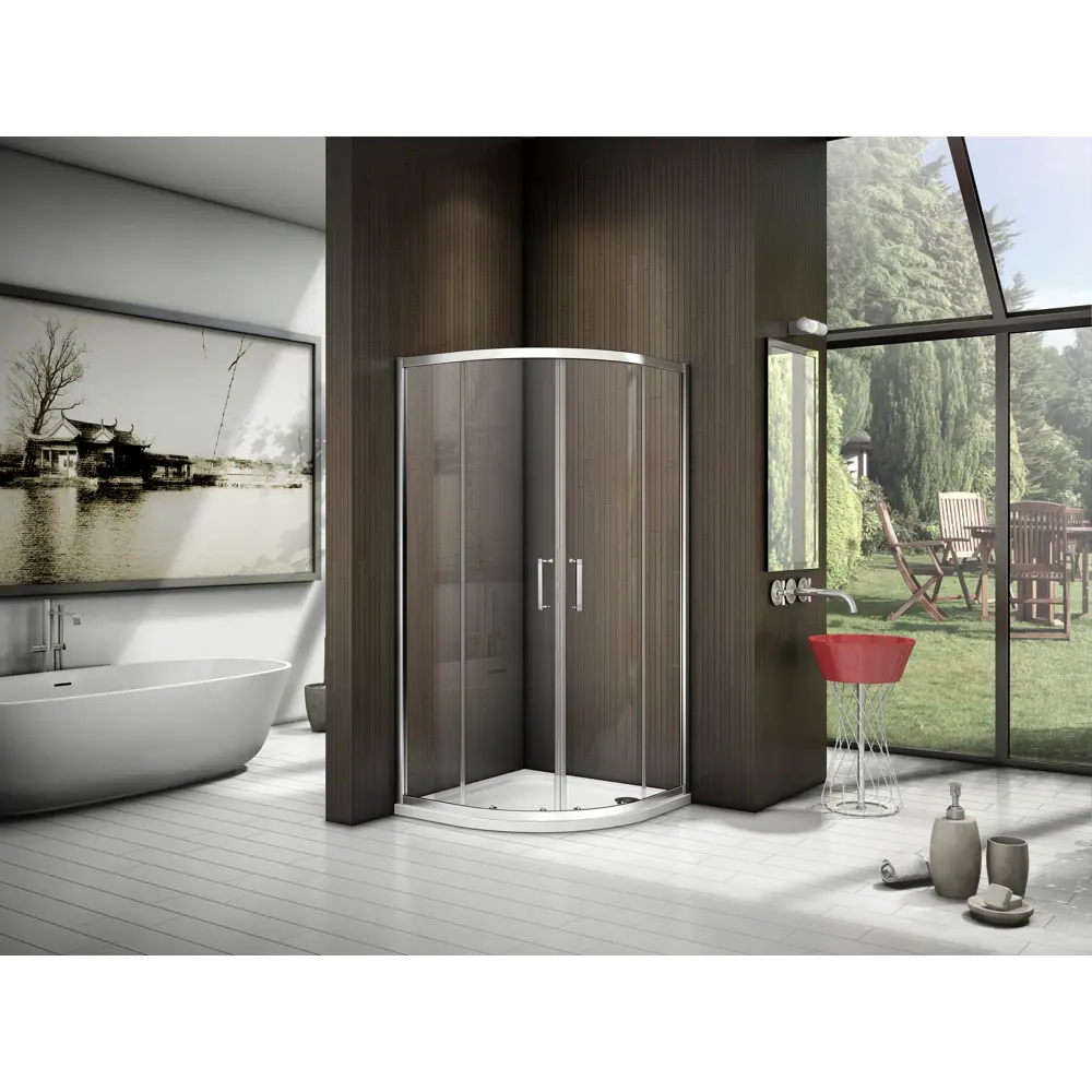 Santreyd Makiato - Радиусное душевое ограждение с раздвижными дверями 84540648 STLM-0051699