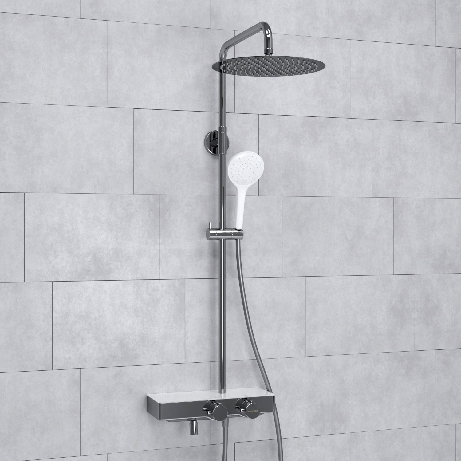 A113.116.155.CH Thermo Душевой комплект с термостатическим смесителем WasserKRAFT 