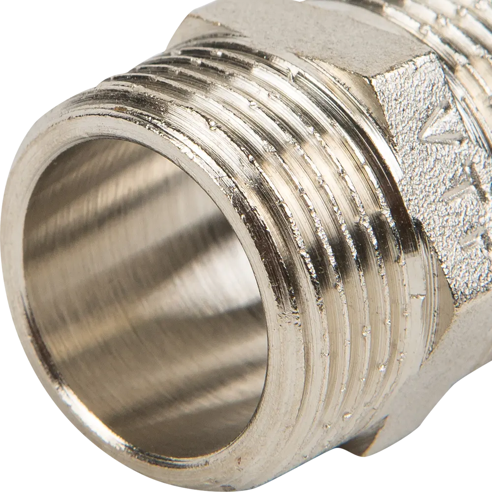 Ниппель Valtec наружная резьба 3/4" никелированная латунь VTr.582.N.0005 10512106 STLM-2179226  - Вид №1