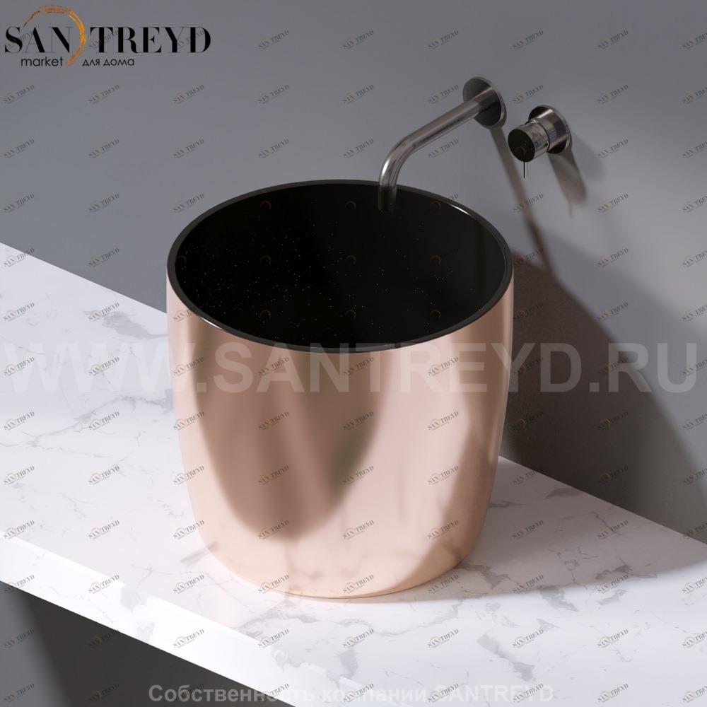 L106.260 Накладная раковина на столешницу  овальная A. e T. Italia PILLAR AeT ITALIA